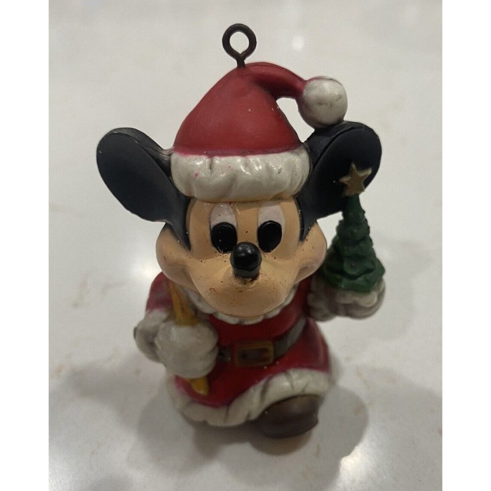 3/$15 SALE - Vintage Disney Kurt S. Adler Santa Mickey Mouse Ceramic Ornament